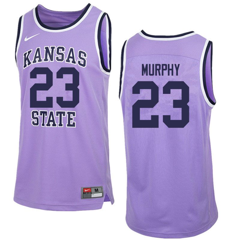 Men #23 Montavious Murphy Kansas State Wildcats College Basketball Jerseys Sale-Purple - Click Image to Close